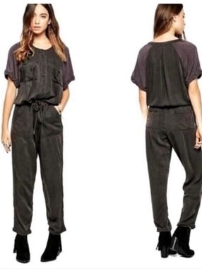 Free People Utility Jumpsuit Boho Grunge Skater Indie Sleeze